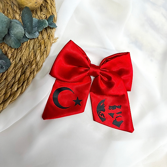 Atatürk Baskılı Kırmızı Toka