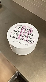 YUVARLAK 10 CM KARTON BASKILI BARDAK ALTLIĞI HATIRALIK