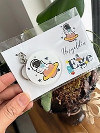 UZAY-ASTRONOT KONSEPTLİ ANAHTARLIK VE KARTLI HEDİYELİK