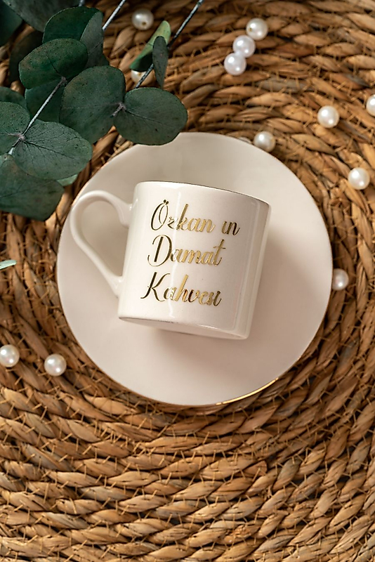 VANYA BASKILI DAMAT KAHVESİ FİNCANI