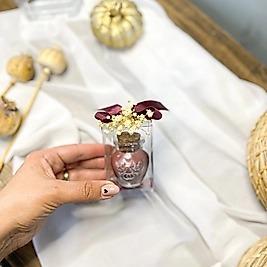 Kuşlu Çiçekli Kutulu Mum Hediyelik