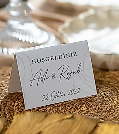 Carna Masa Kartı Kişiye Özel Baskılı