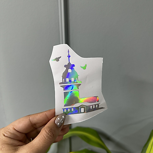 Galata Kulesi Hologram Folyo 7 cm