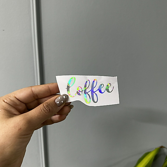 Coffee Hologram Folyo 7 cm