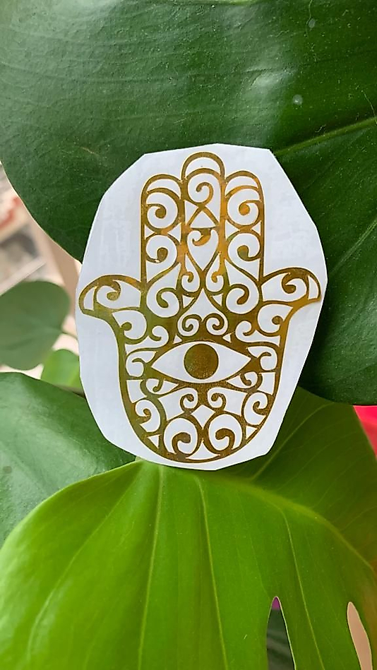 Hamsa Folyo Sticker 6 cm