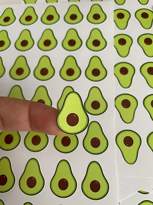 AVAKADO ETİKET 1 CM ÖZEL KESİMLİ 50 ADET