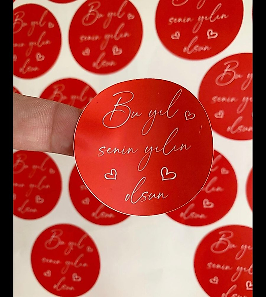 Bu Yıl Senin Yılın Olsun/Opak Etiket/ 50 li Paket