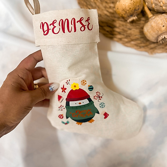 Denise Baskılı Noel Çorabı