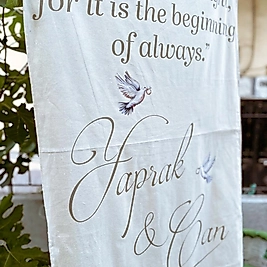 Remember Kuş gözlü Kumaş Pano 1x2,5 metre