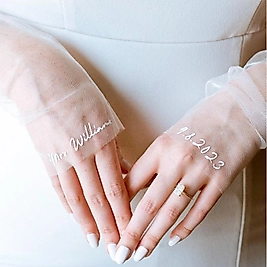 Gelin Eldiveni Kişiye Özel Baskılı