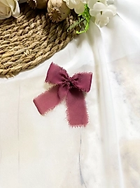 İpek Şifon Kurdele Koyu Pembe