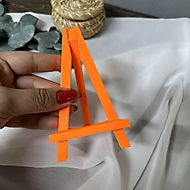 Turuncu Telefon ve Fotoğraf Tutucu 3 Adet