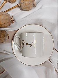 Harfli Kalpli Fincan