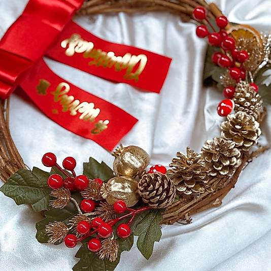 Noel Kapı Süsü Çelengi