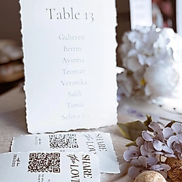 Passada El Yırtmalı Masa Kartı 18x23 cm