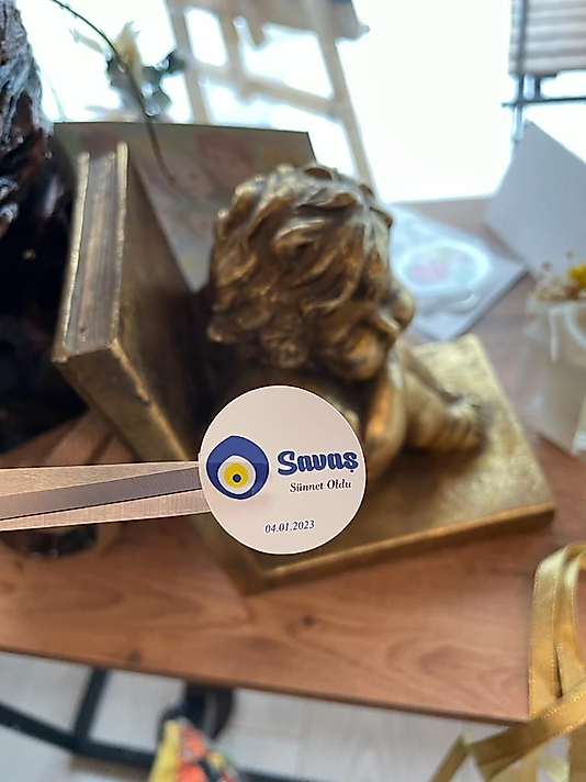 NAZAR BONCUKLU STİCKER YAPIŞKANLI ETİKET 3 CM