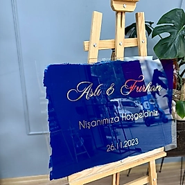 Sandra Arkası Boyalı Karşılama Panosu