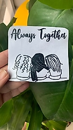 Arkadaşlık Folyo Sticker