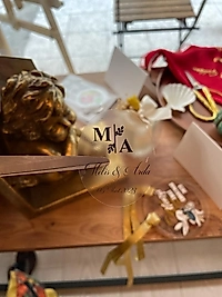 ŞEFFAF STİCKER HARFLER VE YAPRAKLI 4X5 CM