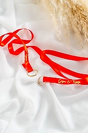 KIRMIZI İNCE SATEN SÖZ & YÜZÜK KURDELESİ