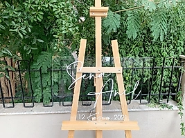 KARŞILAMA PANOSU KİŞİYE ÖZEL ŞEFFAF 50X70 CM