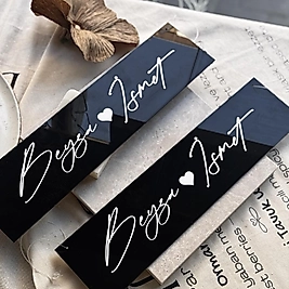 Siyah Araba Plakası Yazısı 2 ADET