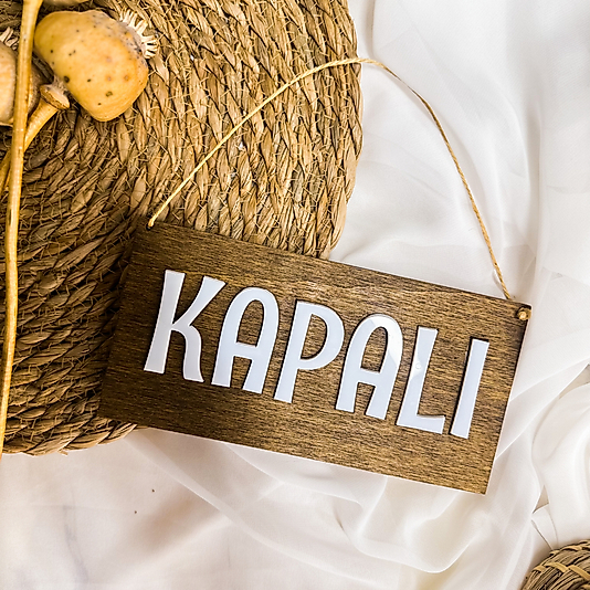 Ahşap Açık Kapalı Levha Tabela