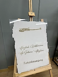 Arapça Yazılı Arkası Boyalı Karşılama Panosu