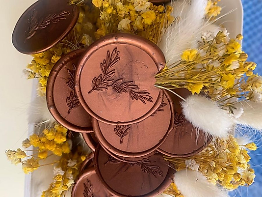 Sarı Çiçekler Antik Gold Mühür Mumu 20'li