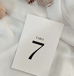 Numaralı Masa Kartları