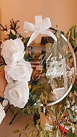 Valen Kapı Süsü Beyaz Güller