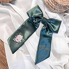 Feris Yeşil Kurdele Toka Kişiye Özel