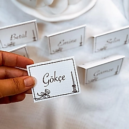 Çift Yönlü Baskılı Mini Masa Kartı