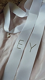 4 cm Grogren Takı Kurdelesi Varak Yazılı Kişiye Özel 2 li, 2 Metre