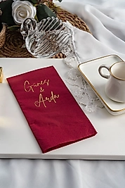 Rose Damat Kahvesi Peçetesi 1 Adet