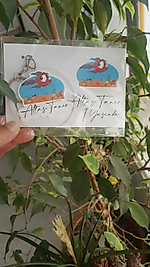 KIRMIZI BALIK KONSEPTLİ ANAHTARLIK KARTLI HEDİYELİK