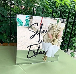 Selva Takı Kutusu Gümüş Ayna Kaplamalı