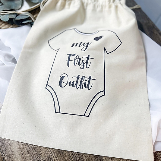 My First Outfit Çok Amaçlı Büzgülü Baskılı Kese