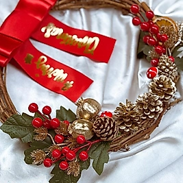 Noel Kapı Süsü Çelengi