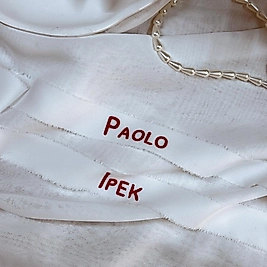 Has ipek Kurdele Kırmızı Yazılı