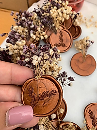 Mor Çiçekler Mühür Mumu 20'li