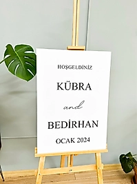Zena Baskılı Kişiye Özel Karşılama Panosu
