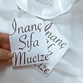 3’lü Folyo Sticker 10x10 cm Toplam Ölçü