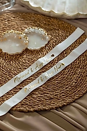 KIRIK BEYAZ RENK GROGREN SÖZ & YÜZÜK KURDELESİ