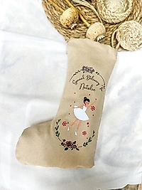 Natalie Baskılı Noel Çorabı