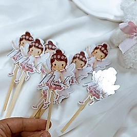 Peri 6 cm lik Cake Topper Doğumgünü Kek Çubukları