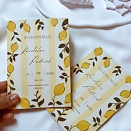 Limon Davetiye Katlamalı