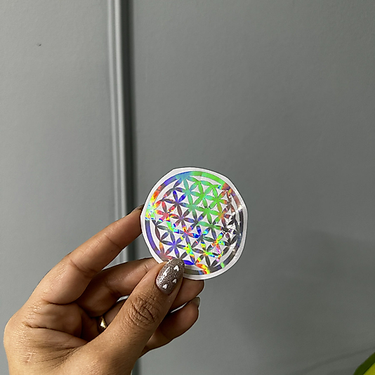 Yaşam Çiçeği 7 cm Hologram Folyo
