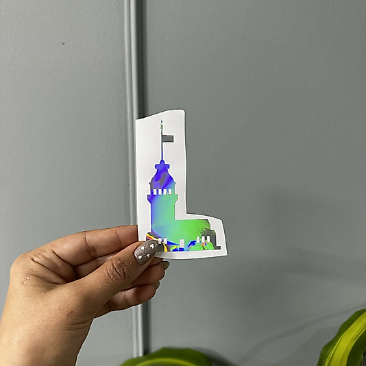 Galata Kulesi 7 cm Hologram Folyo