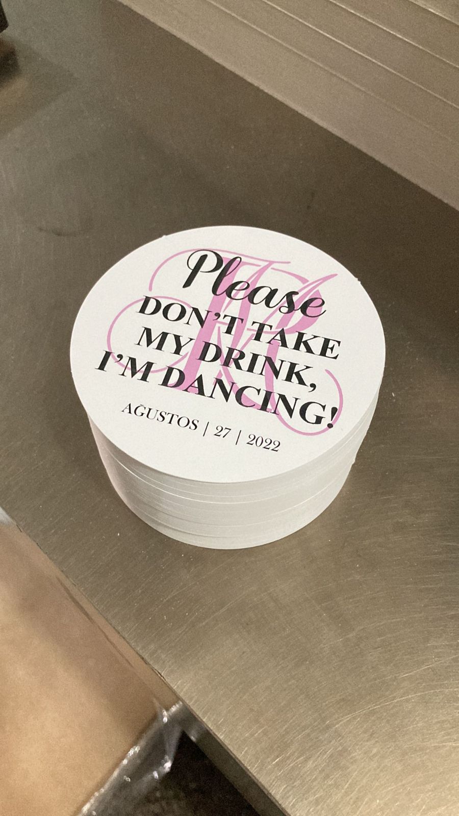 YUVARLAK 10 CM KARTON BASKILI BARDAK ALTLIĞI HATIRALIK